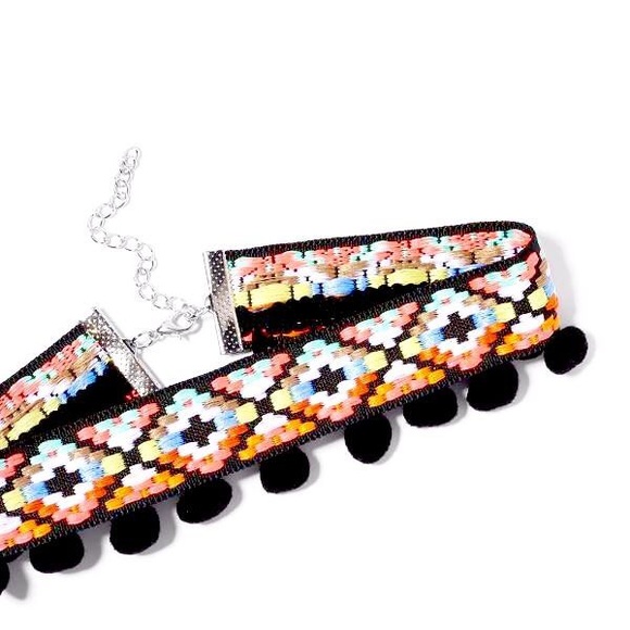 Jewelry - Colourful Pom Pom Chokers